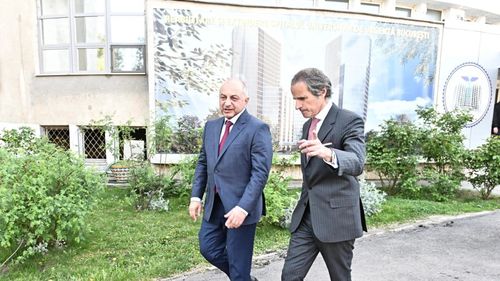 Cătălin Cîrstoiu, discuţii cu Rafael Mariano Grossi, directorul general al Agenţiei Internaţionale pentru Energie Atomică: Vom realiza la Spitalul Universitar cel mai important buncăr de radioterapie din România, care va ajuta zeci de mii de pacienţi