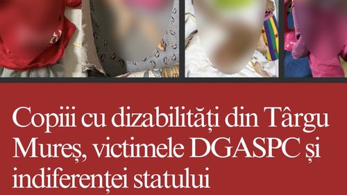CRJ îi scrie premierului despre centrele din Mureş în care copiii sunt ţinuţi în condiţii "inumane" / Datele publicate de CRJ arată că DGASPC Mureş a cheltuit mai mult pentru beneficiile angajaţilor decât pentru hrana şi medicamentele beneficiarilor