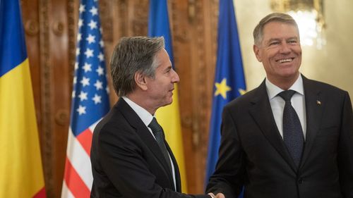 FOTOGALERIE Secretarul de stat al SUA, Antony Blinken, s-a întâlnit la Cotroceni cu președintele Klaus Iohannis
