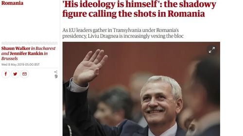 The Guardian despre Dragnea: ”Ideologia lui este el însuși. Personajul din umbră care ia deciziile în România”