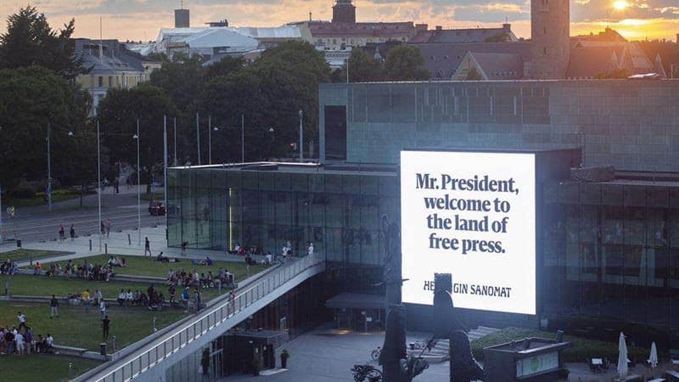 Cel mai mare ziar din Finlanda le spune un inedit ”Bun venit!” președinților Trump și Putin