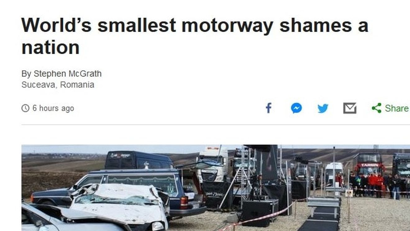 BBC: Cea mai mică autostradă din lume face de rușine o națiune