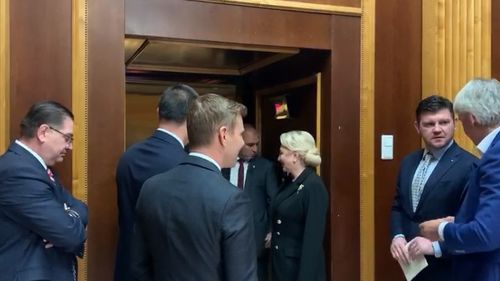 VIDEO Imagini rare cu consilierii Vioricăi Dăncilă: Anton Pisaroglu și Costin Mihalache, alături de premier la moțiunea de cenzură