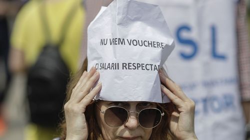 Profesorii au protestat, miercuri, în județele Iași, Suceava, Buzău și Brașov