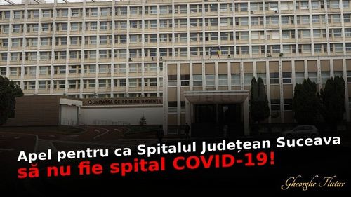 Gheorghe Flutur îi cere ministrului Sănătății să nu transforme Spitalul Județean Suceava în unitate COVID-19/ Președintele CJ este infectat cu coronavirus și cere fonduri pentru amenajarea altor spitale din județ
