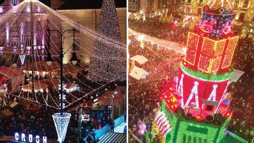 FOTO VIDEO ”Războiul” târgurilor de Crăciun: Craiova și Sibiu, dispută la distanță / Craiova anunță peste 100 de mii de persoane la deschidere / La Sibiu au fost ”câteva mii” / 17 lei o ciocolată caldă / Când se deschid celelalte târguri din țară