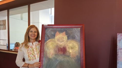 Exclusiv | Vindecare prin artă: „In loving memory of Rudolf”, vernisajul Agathei Blanck, dedicat motanului ei (VIDEO&FOTO)