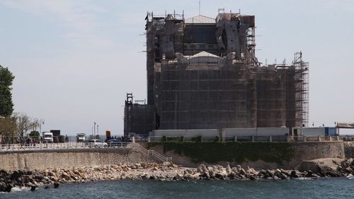 FOTO Peste 50% din lucrările de restaurare a Cazinoului din Constanța au fost finalizate/ CNI: Estimăm finalizarea reabilitării în martie 2023