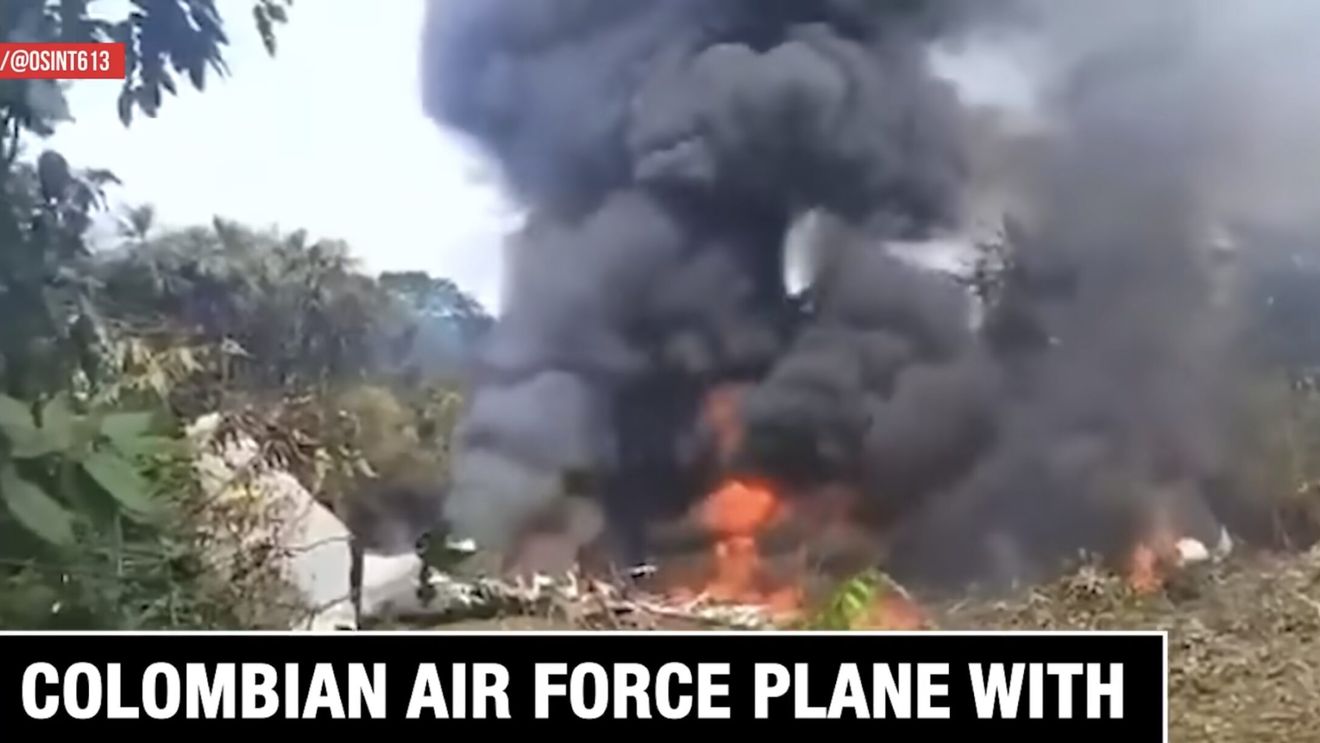 Primul bilanț în urma prăbuşirii unui avion militar în Columbia: cel puţin 48 de răniţi dintre cei 114 militari şi 11 membri ai echipajului aflaţi la bord