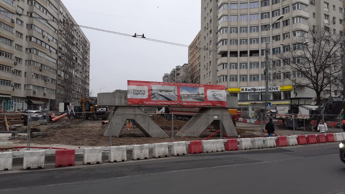 Când vor fi reluate lucrările pe cele trei mari şantiere din Bucureşti: Pasajul Doamna Ghica, Parcarea Granitul şi Prelungirea Ghencea