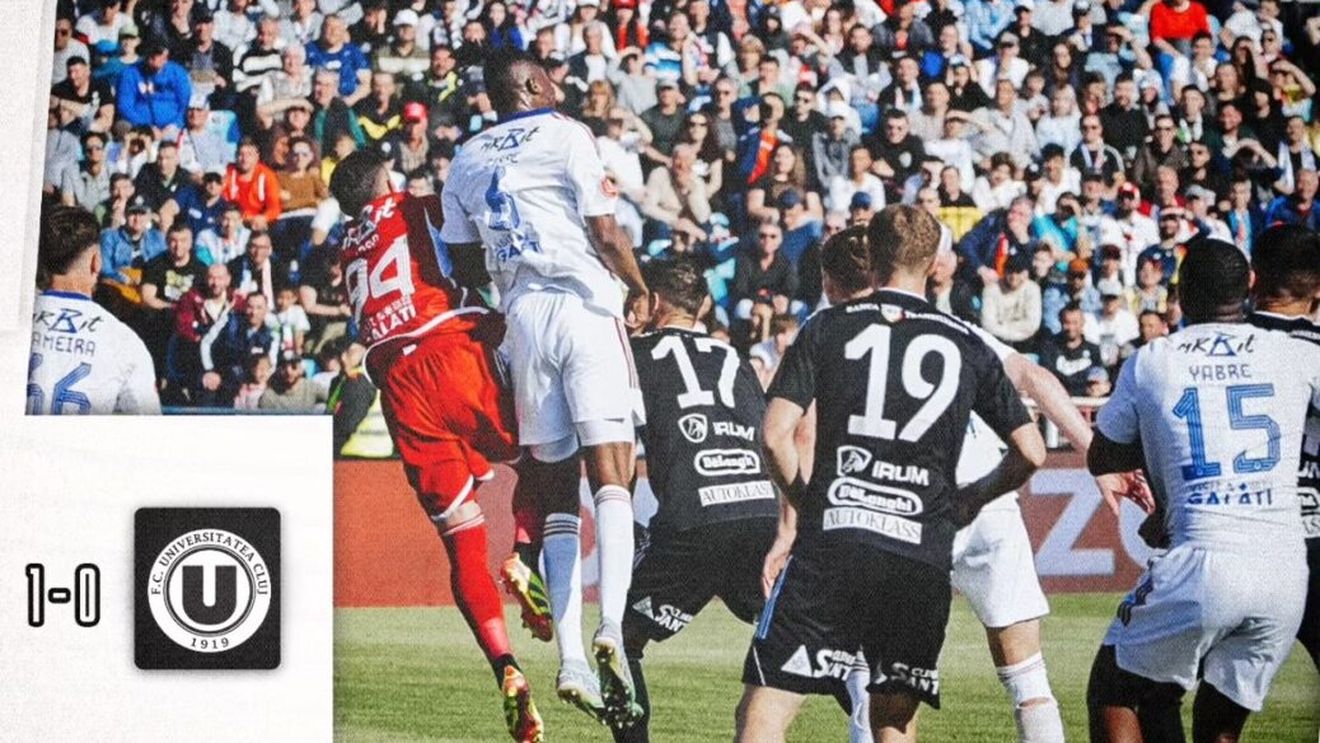 Superliga: Universitatea Cluj, învinsă cu 1-0 de Poli Iaşi