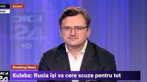 Dmitri Kuleba, la Digi24: ”Partenera mea a plecat din Bucea cu o zi înainte ca orașul să fie ocupat/ Nu mi-a murit nimeni apropiat până acum, dar am prieteni pe linia frontului, în Donbas”