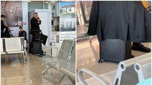 FOTO | Ministrul PSD al Agriculturii, Florin Barbu, cu o valiză Louis Vuitton de câteva mii de euro: „E un cadou primit de ziua mea de la familie, la împlinirea a 45 de ani. Nu cunosc marca, nu știu cât costă”