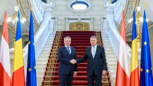 Cancelarul austriac, după întâlnirea cu președintele Iohannis: Poziția Austriei rămâne clară și neschimbată / În prezent, sistemul Schengen nu funcționează, prin urmare nu poate fi extins