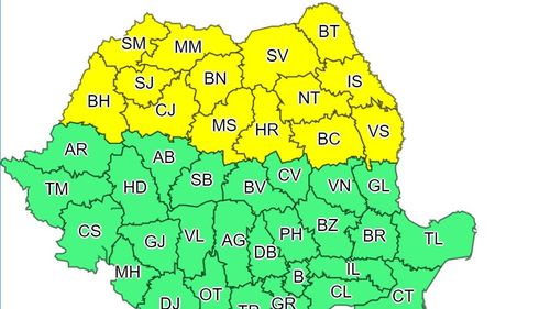 Cod galben de ploi pentru marți, în Nordul țării. Prognoza pentru miercuri, ziua examenului la matematică