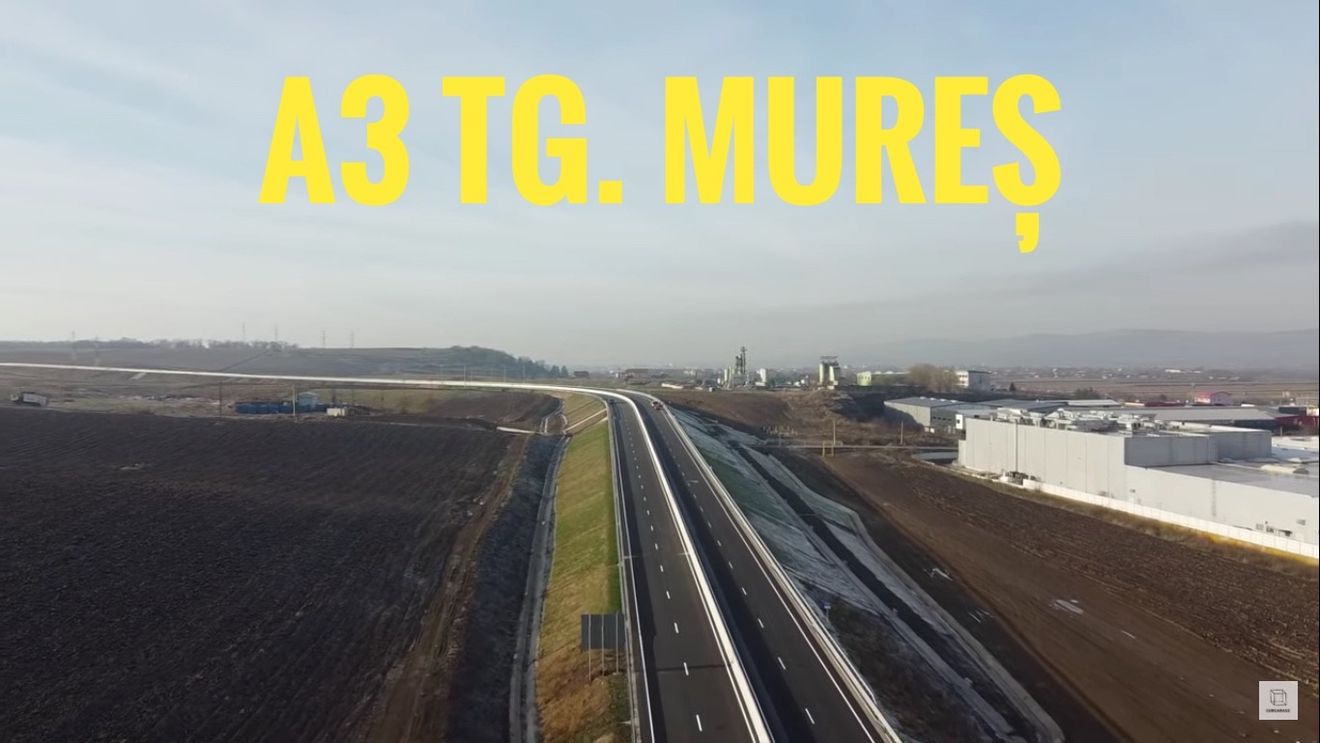 Autostrada Transilvania: „Ciotul” de autostradă dintre Târgu Mureş şi Ungheni se deschide astăzi / Lipsesc 16 kilometri pentru autostradă completă între Târgu Mureş şi Cluj