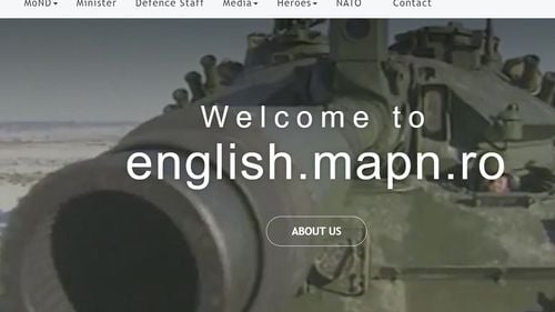 Atac cibernetic asupra versiunii în engleză a site-ului Ministerului Apărării Naționale