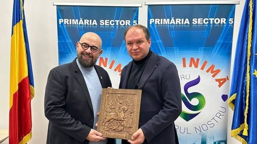 Piedone, întâlnire la primărie cu primarul pro-rus al Chișinăului, Ioan Ceban. ”Avem o prietenie de lungă durată” - Ceban