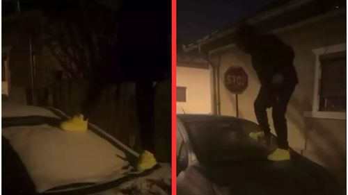 Dosar penal pentru un adolescent care a spart parbrize de maşini, în urma unei provocări pe TikTok
