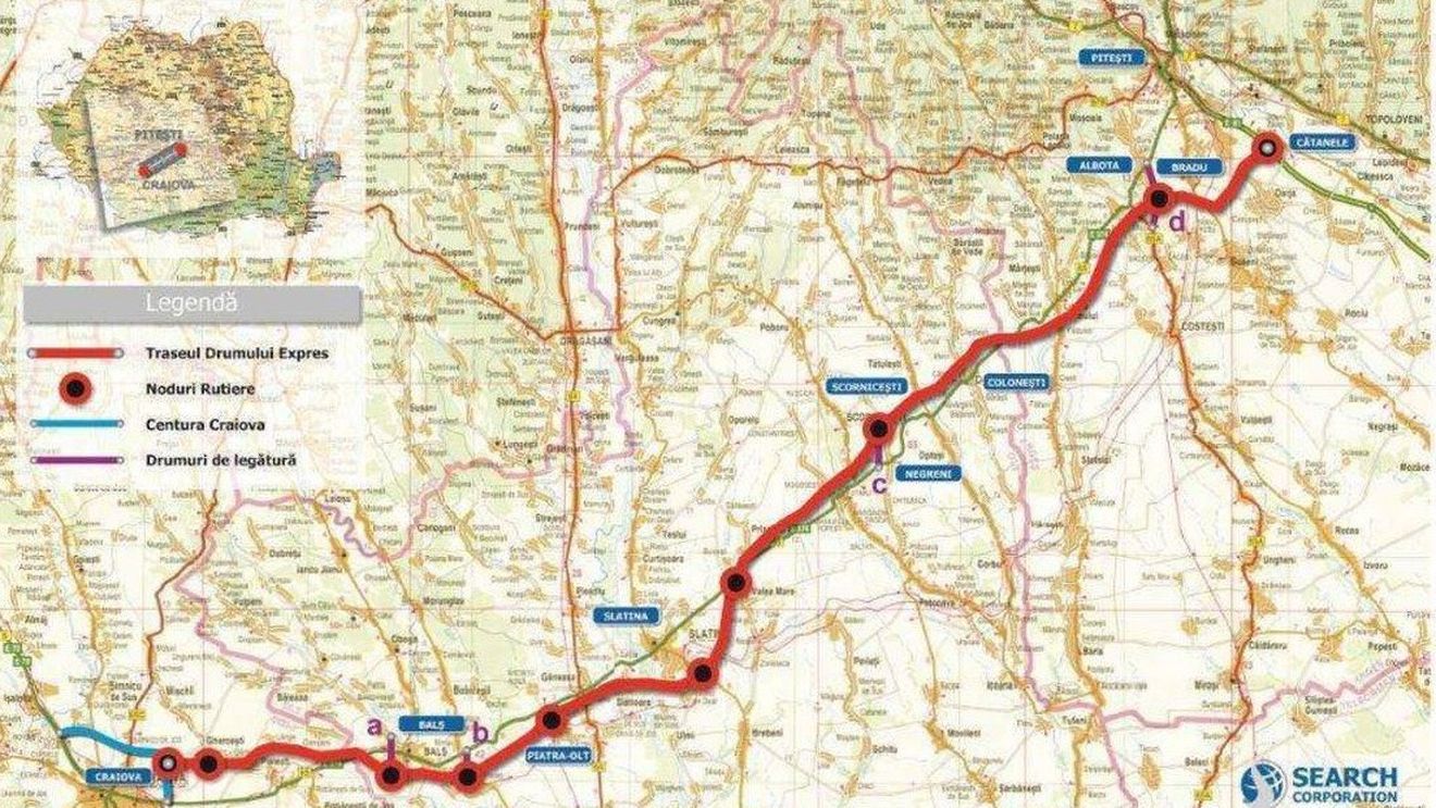 Drumul expres Craiova - Pitești: încep lucrările și pe lotul 3, mai trebuie atribuit doar contractul de pe lotul 4