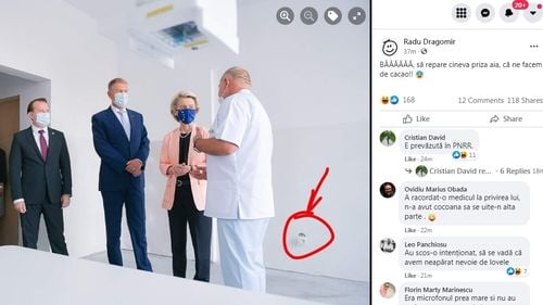 Ironii pe Facebook din cauza unei prize defecte care a apărut în poza oficială cu președintele Iohannis și Ursula von der Leyen / Explicația oficială: sala era în plină amenajare
