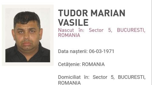 Tudor Marian Vasile - zis „Maruşcă - care se sustrăgea executării pedepsei cu închisoarea, adus în țară din Marea Britanie