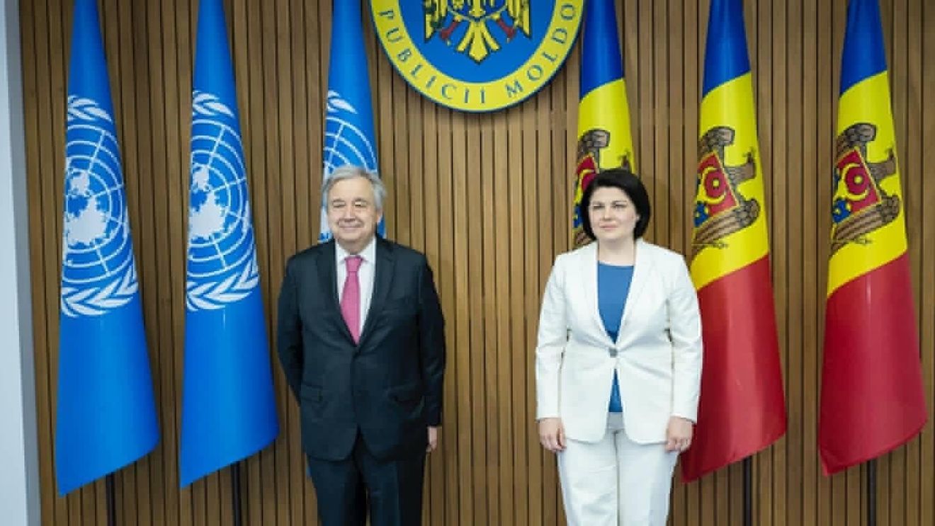 Secretarul general al ONU a ajuns în Republica Moldova, după ce şi-a încheiat a doua vizită în Ucraina de la începutul invaziei ruse
