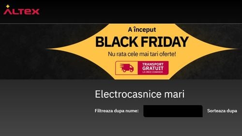 Comisarii de la Protecţia Consumatorului propun suspendarea temporară a site-lui altex.ro în contextul Black Friday