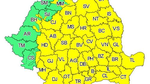 Mobilizarea CNAIR pe drumurile naționale, în urma atenționării de Cod galben de ploi și ninsori abundente în 12 judeţe din vestul şi nordul ţării