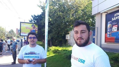 VIDEO Un polițist local din Rădăuți, violent cu deputatul USR Adrian Prisnel