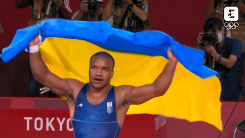 Jocurile Olimpice: Un deputat din Rada de la Kiev a cucerit prima medalie de aur pentru Ucraina/ Zhan Beleniuk, campion la lupte greco-romane