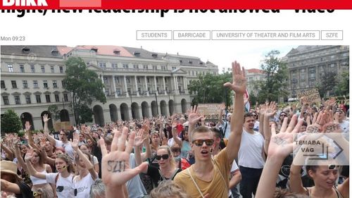 Ungaria: Studenții de la Universitatea de Artă Teatrală s-au baricadat în campus și refuză accesul profesorilor, acuzând politizarea instituției