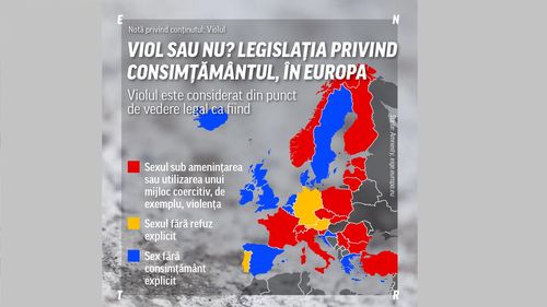 HARTĂ Cum este încadrat violul în legislația europeană. Cele trei concepte