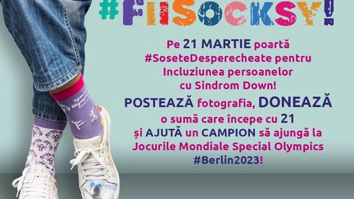 De ziua Internațională a Sindromului Down, Special Olympics România provoacă oamenii să poarte șosete desperecheate și să premieze campionii / De ce sunt șosetele un simbol