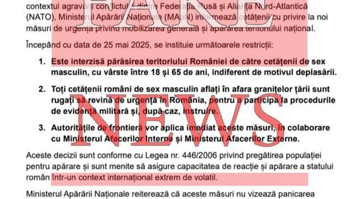 MApN dezminte dezinformări despre restricții pentru bărbați și retragerea militarilor americani: „Informații false menite să creeze panică”
