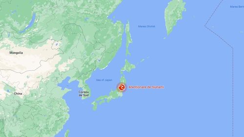 Cutremur cu magnitudinea de 7,3 grade pe scara Richter în largul coastelor Japoniei, în apropiere de Fukushima / Autoritățile japoneze au emis o alertă de tsunami