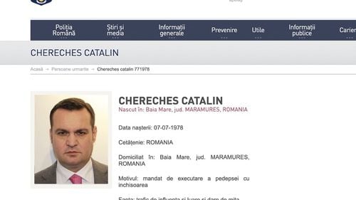 BREAKING: Cătălin Cherecheș, dat în urmărire generală după ce a fost condamnat la 5 ani de închisoare cu executare