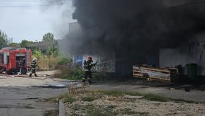 Incendiu la un depozit în Costinești, mesaj Ro-Alert din cauza fumului