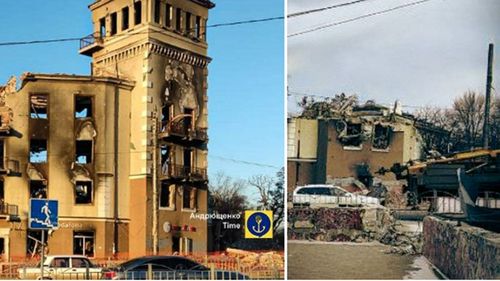 Rușii au demolat monumentul istoric Casa Ceasului din Mariupolul ocupat