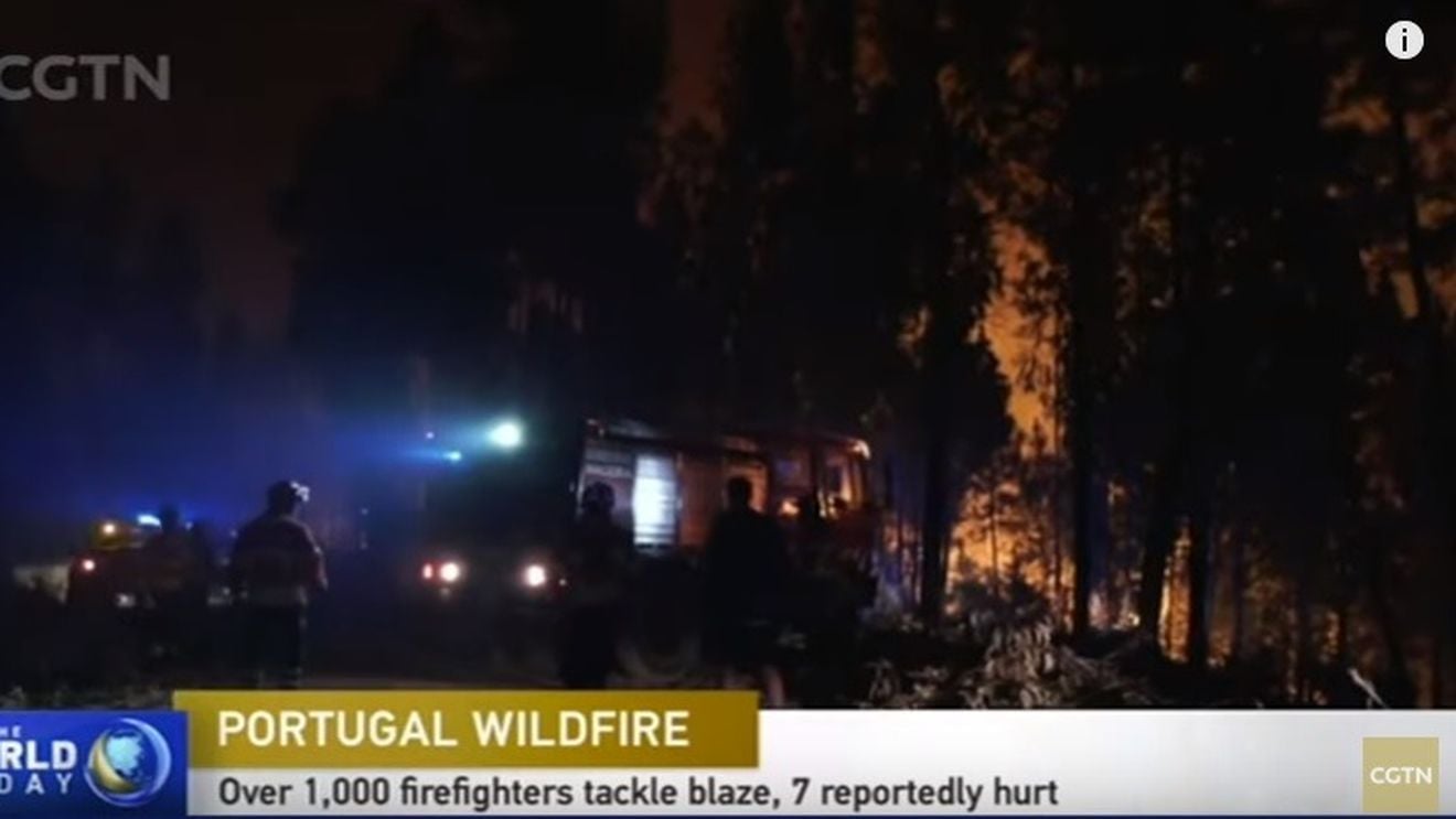 Situație gravă în Portugalia: 1300 de pompieri au fost mobilizați ca să stingă un incendiu izbucnit într-o pădure