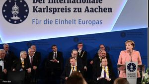 Discursul lui Merkel la Aachen, replică pentru discursul-programatic al lui Macron de la Sorbona: Cele patru priorități pentru Europa