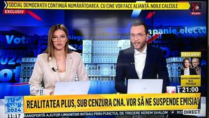 Realitatea Plus, amendă de 40.000 de lei de la CNA din cauza încălcării prevederilor referitoare la asigurarea imparţialităţii