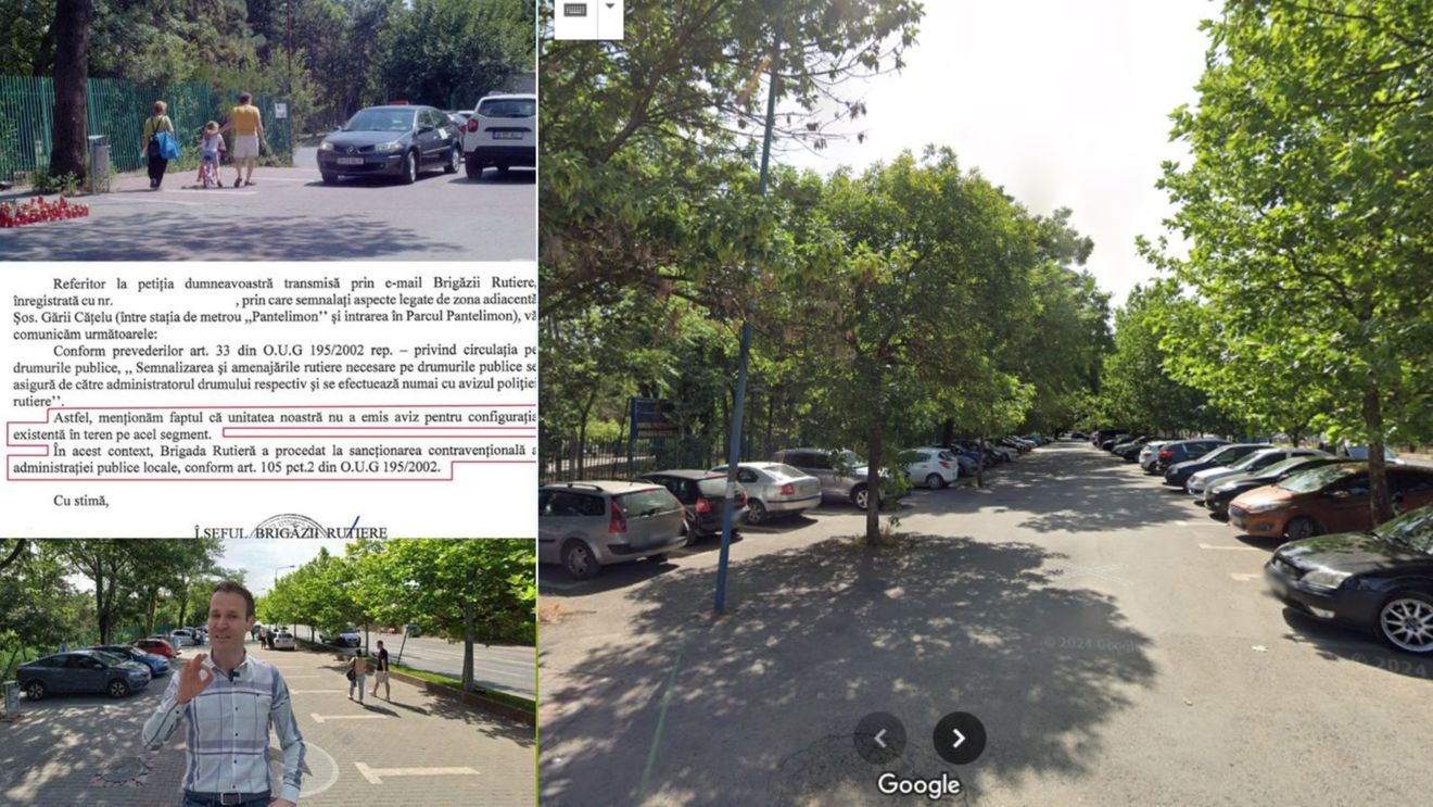 Parcarea din Parcul Pantelimon unde un adolescent a omorât un băiețel de 9 ani, iar sora lui a rămas fără un picior e construită fără aviz de la Brigada Rutieră (document) / Parcarea de 500 de locuri nu are trotuar