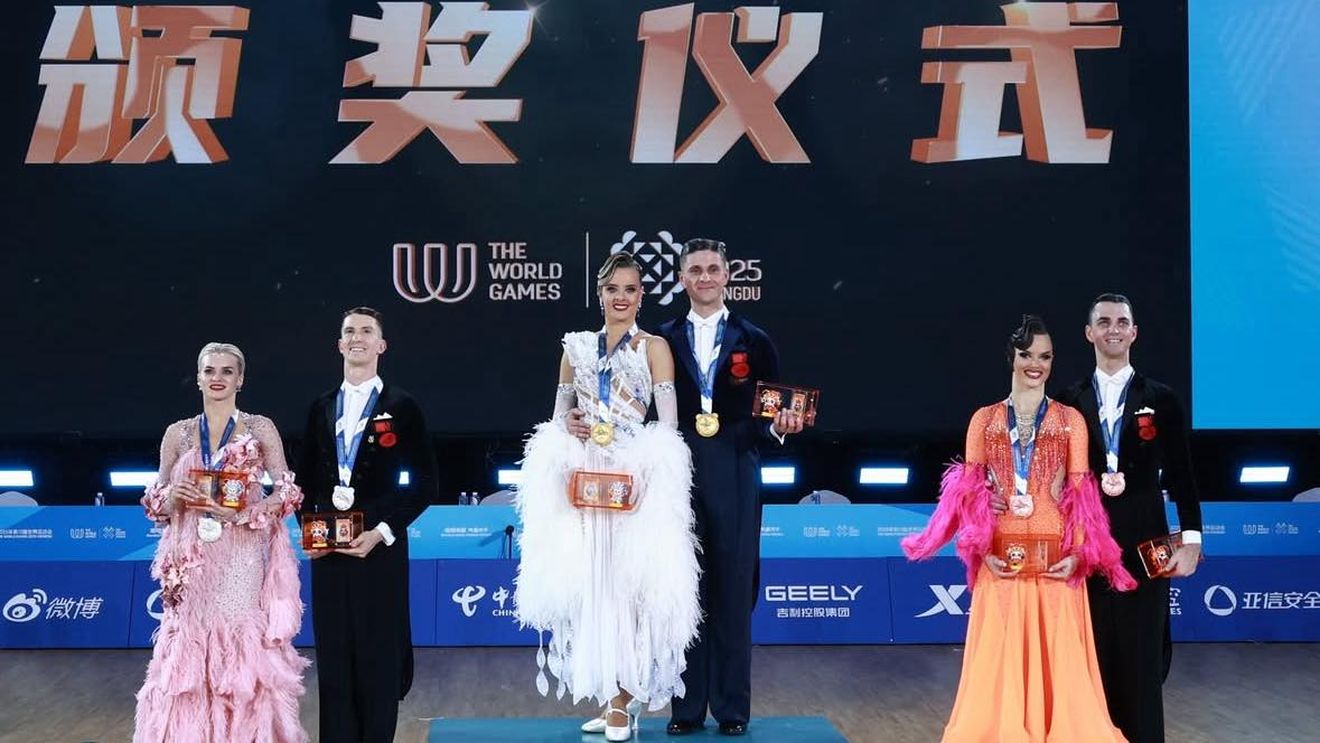 Argint istoric pentru dansul sportiv românesc la World Games