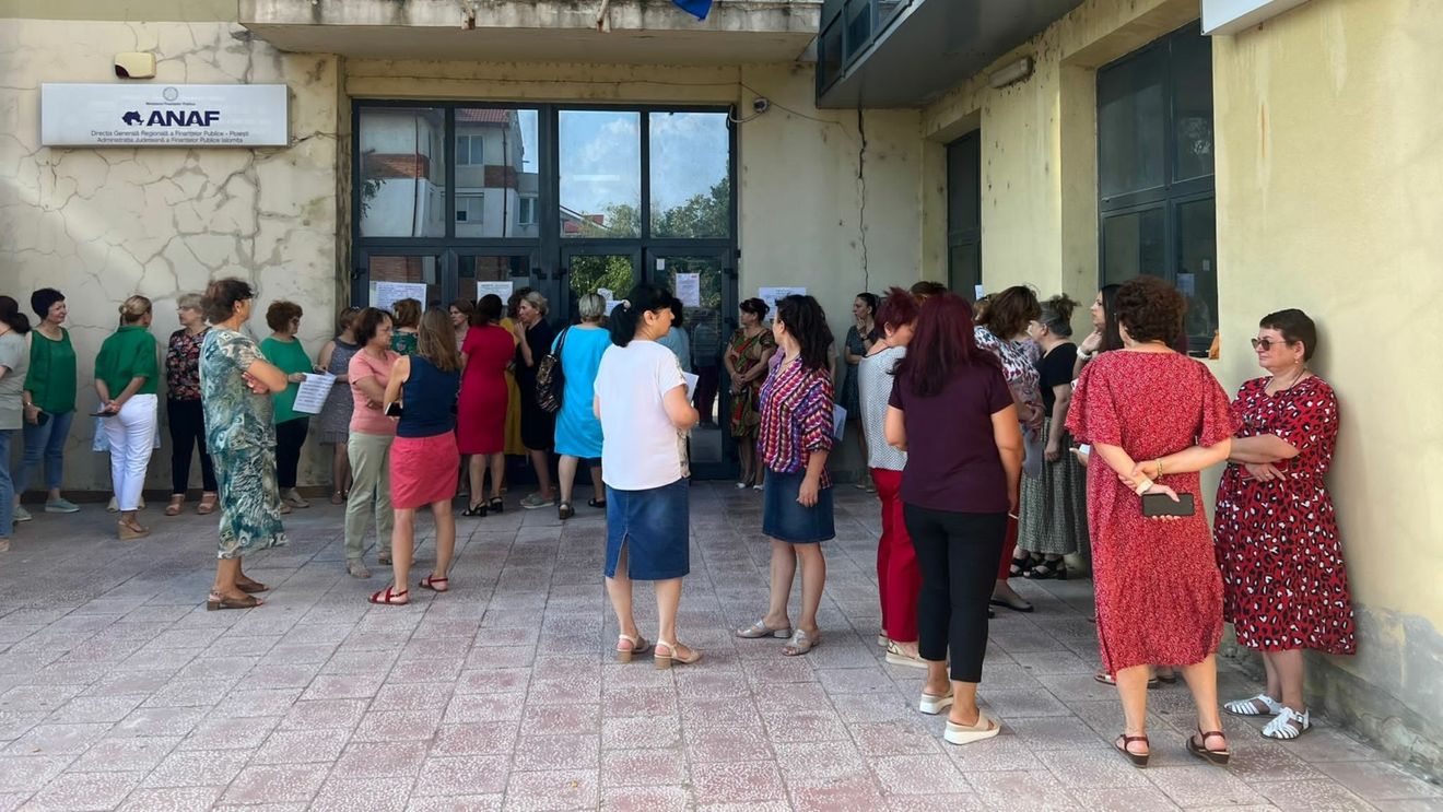 Proteste în mai multe administrații fiscale din țară, la Iași, Ialomița și Neamț