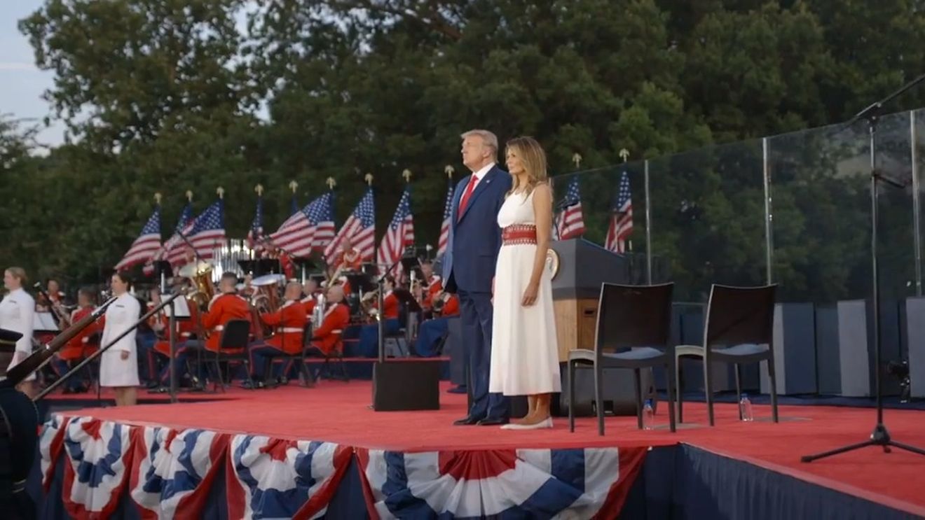 De ziua Independenței, Donald Trump a atacat mass-media, China și stânga radicală