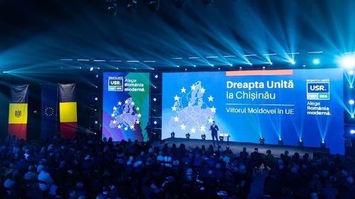 Alianța Dreapta Unită s-a lansat la Chișinău, cu sloganul „Viitorul Moldovei în UE” / Orban: ”Românii de aici îşi doresc la fel de mult să se bucure de libertate, de limba română” / Drulă: ”Ne vom uni în Uniunea Europeană”