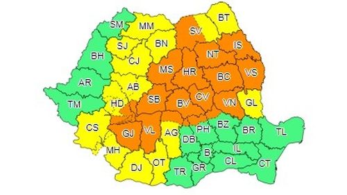 Cod portocaliu de furtuni la munte