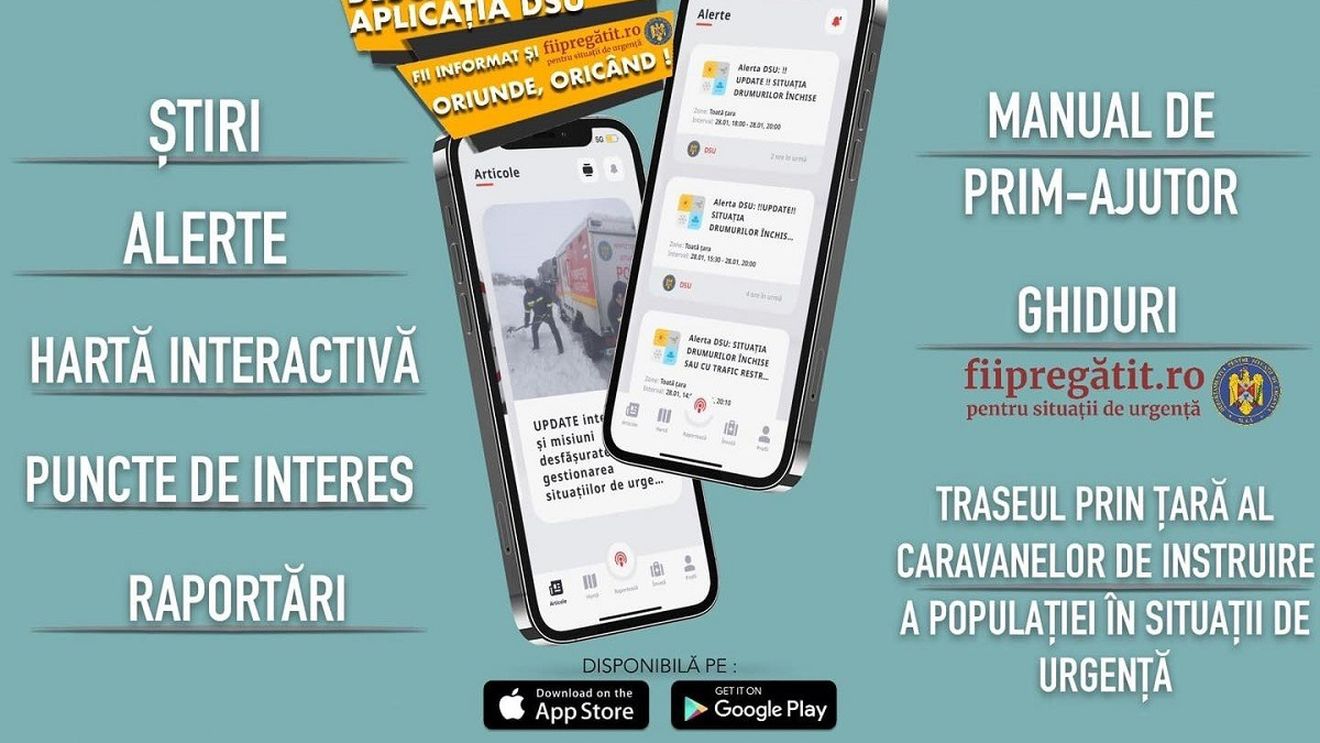 Aplicația RO-Alert a fost actualizată