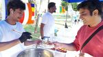 FOTO-VIDEO | Sute de srilankezi au sărbătorit Poson Poya la Timișoara. Bănățenii au fost invitați să guste preparate tradiționale și ceai condimentat